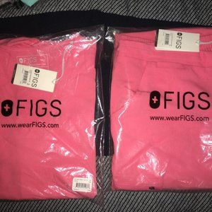 NWT FIGS XL neon pink casma